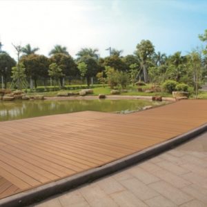 Chinalife composite decking project Decking of Chinalife, Nanhai Branch
