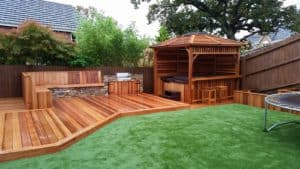 Garden decking